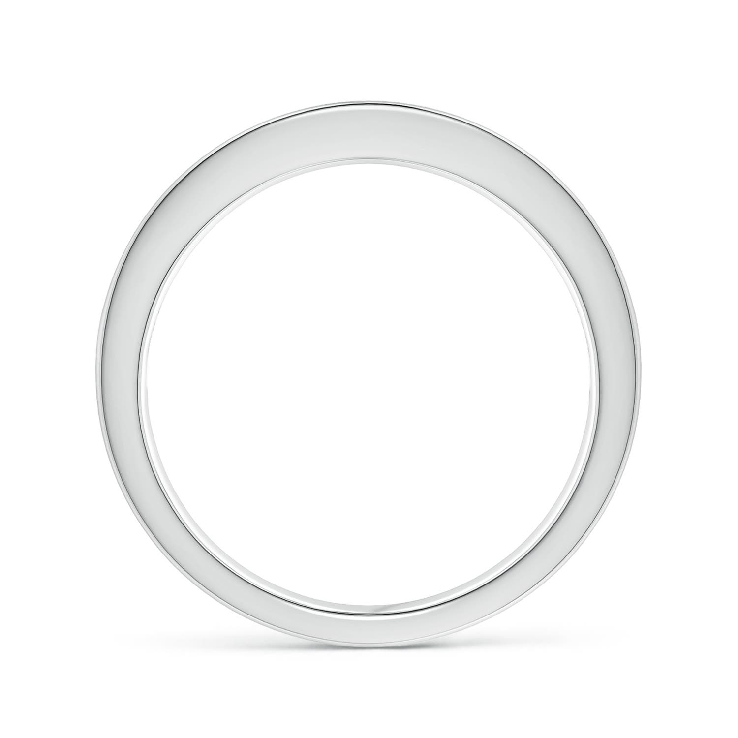 2mm AAAA Channel Set Square Emerald Half Eternity Ring in White Gold