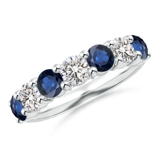 Round AA Blue Sapphire