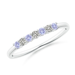 Stackables Silver Tanzanite Rings