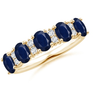 Oval A Blue Sapphire
