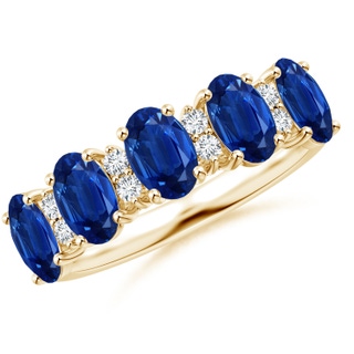 Oval AAA Blue Sapphire