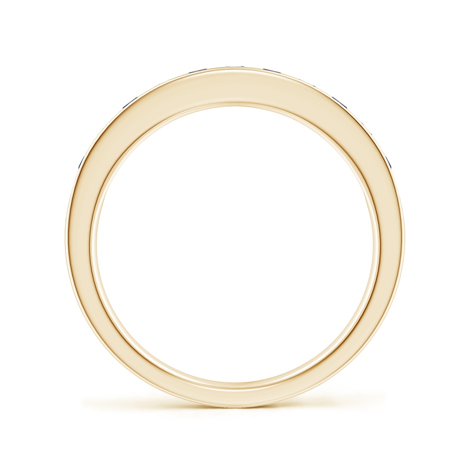 2.1mm A Channel Set Sapphire and Diamond Semi Eternity Ring in Yellow Gold side 199