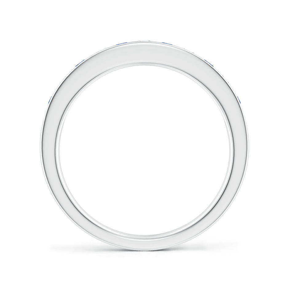 2.1mm AAAA Channel Set Sapphire and Diamond Semi Eternity Ring in 18K White Gold side 199