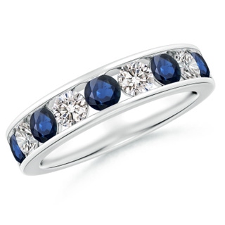 Round AA Blue Sapphire