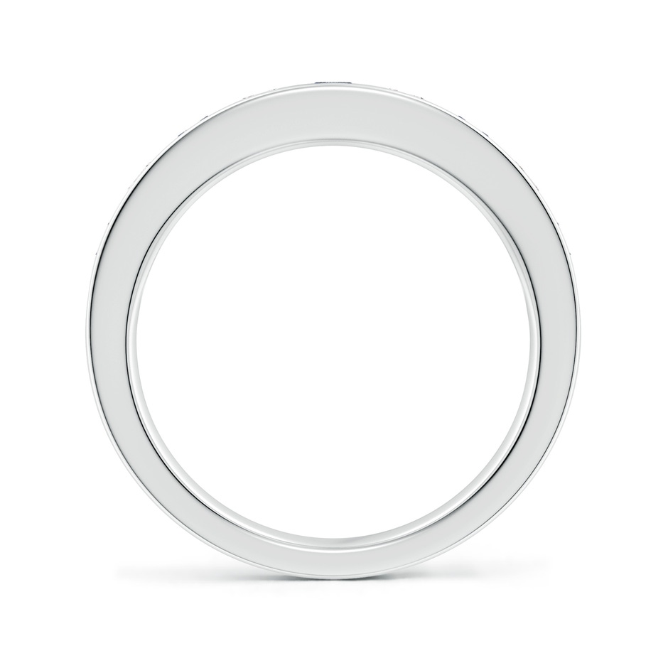 3mm A Channel Set Sapphire and Diamond Semi Eternity Ring in White Gold side 199