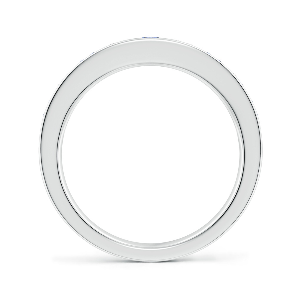 3mm Lab-Grown Channel Set Sapphire and Diamond Semi Eternity Ring in 18K White Gold - side 199