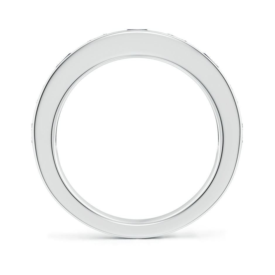 4mm A Channel Set Sapphire and Diamond Semi Eternity Ring in White Gold side 199