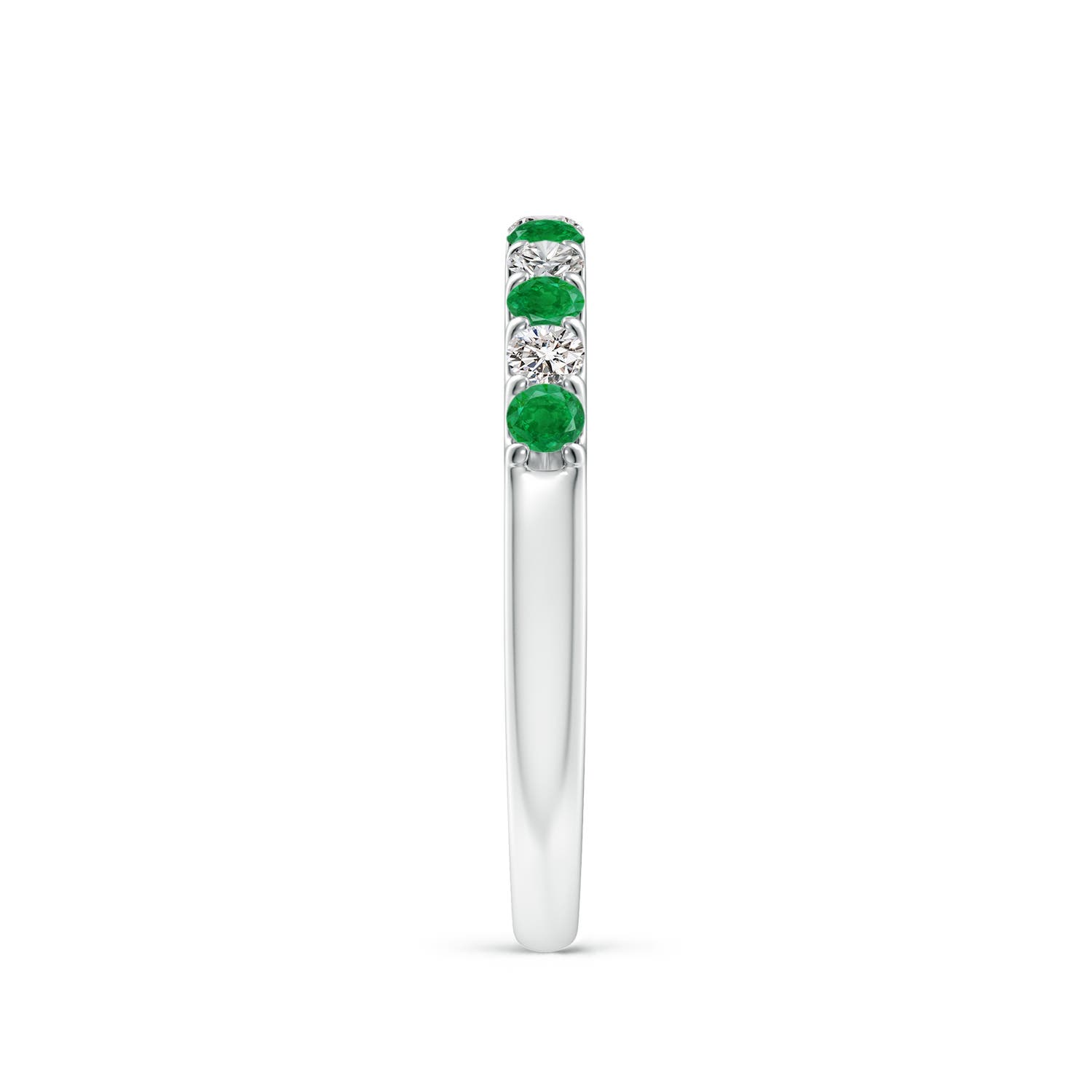 AA - Emerald / 0.42 CT / 14 KT White Gold