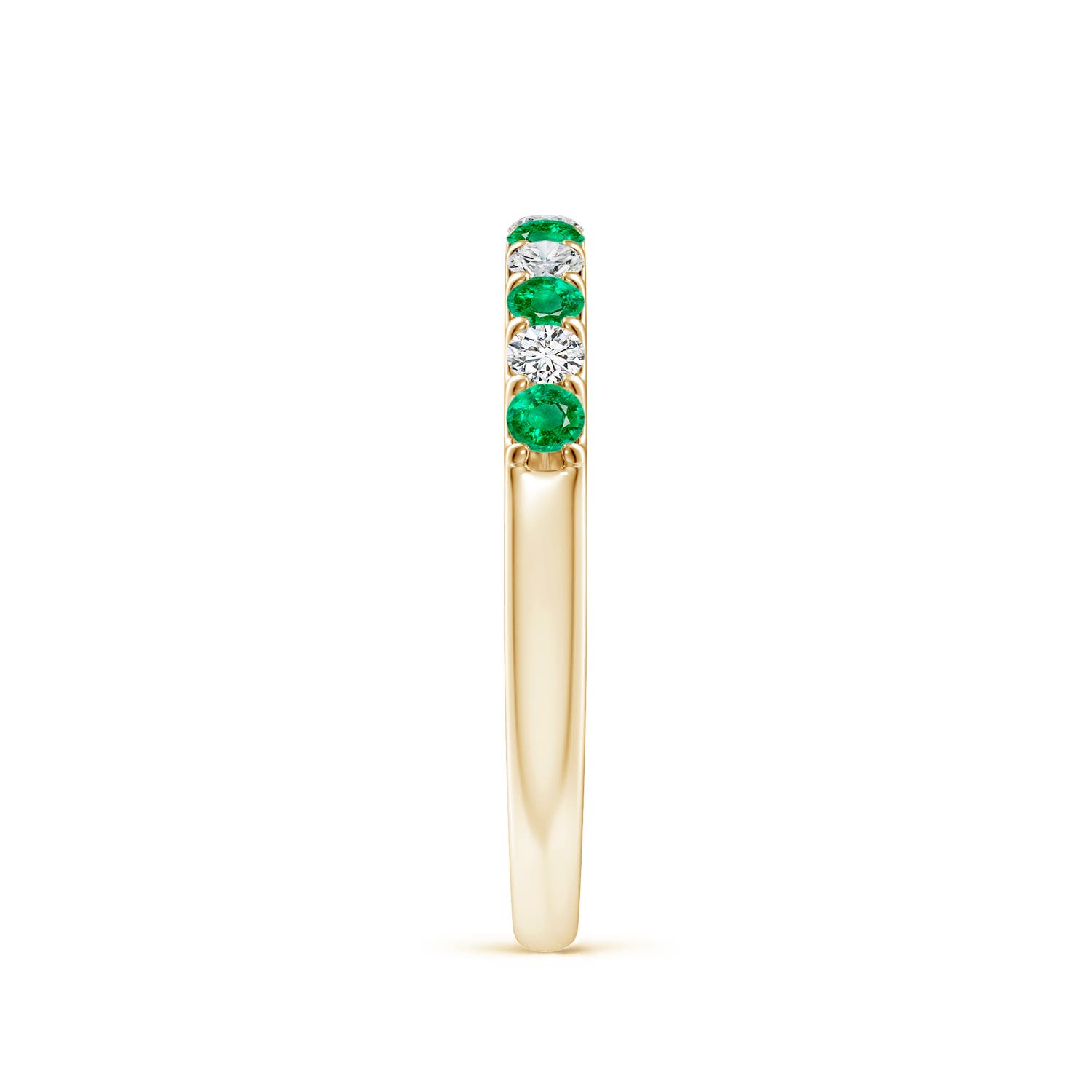 AAA - Emerald / 0.42 CT / 14 KT Yellow Gold