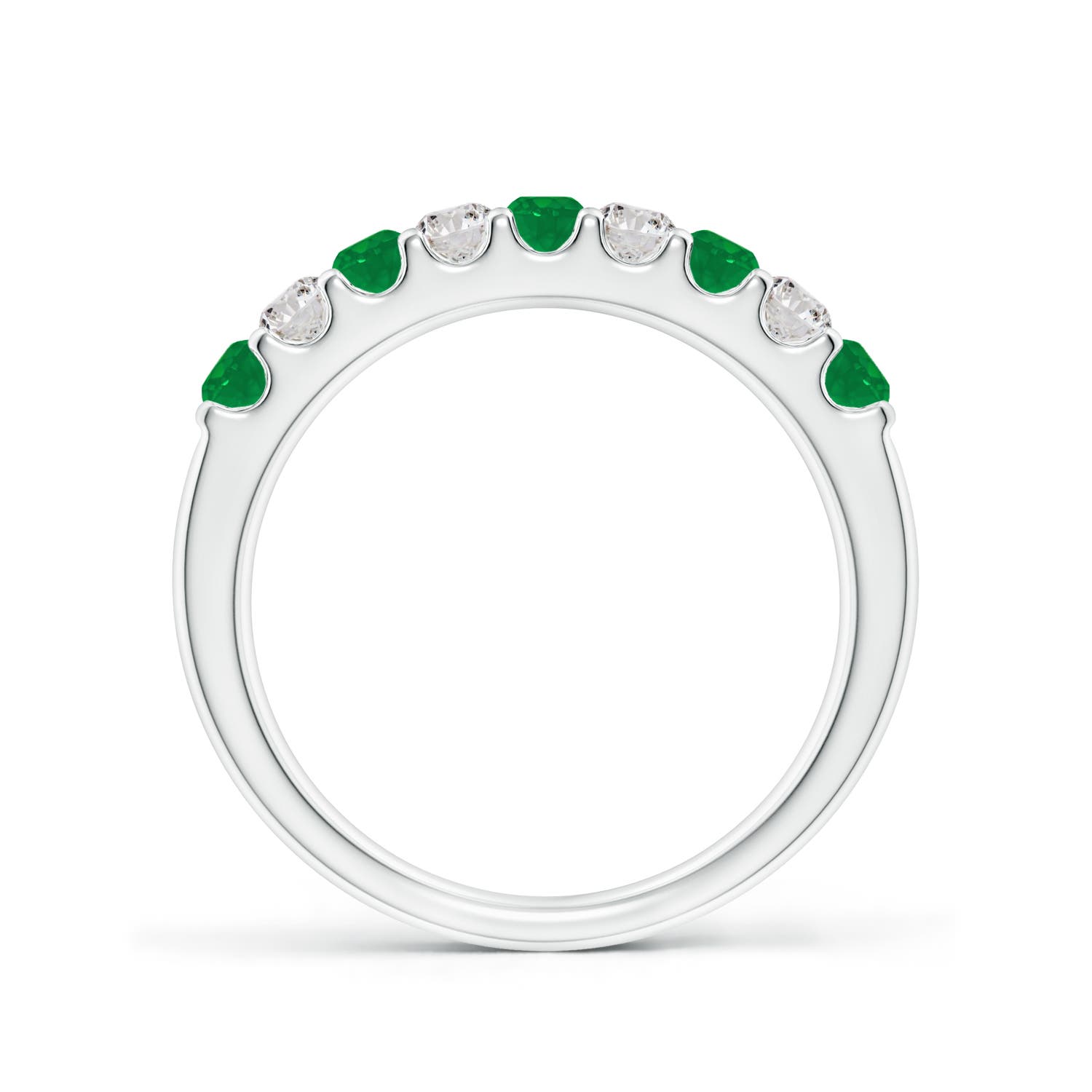 AA - Emerald / 0.59 CT / 14 KT White Gold