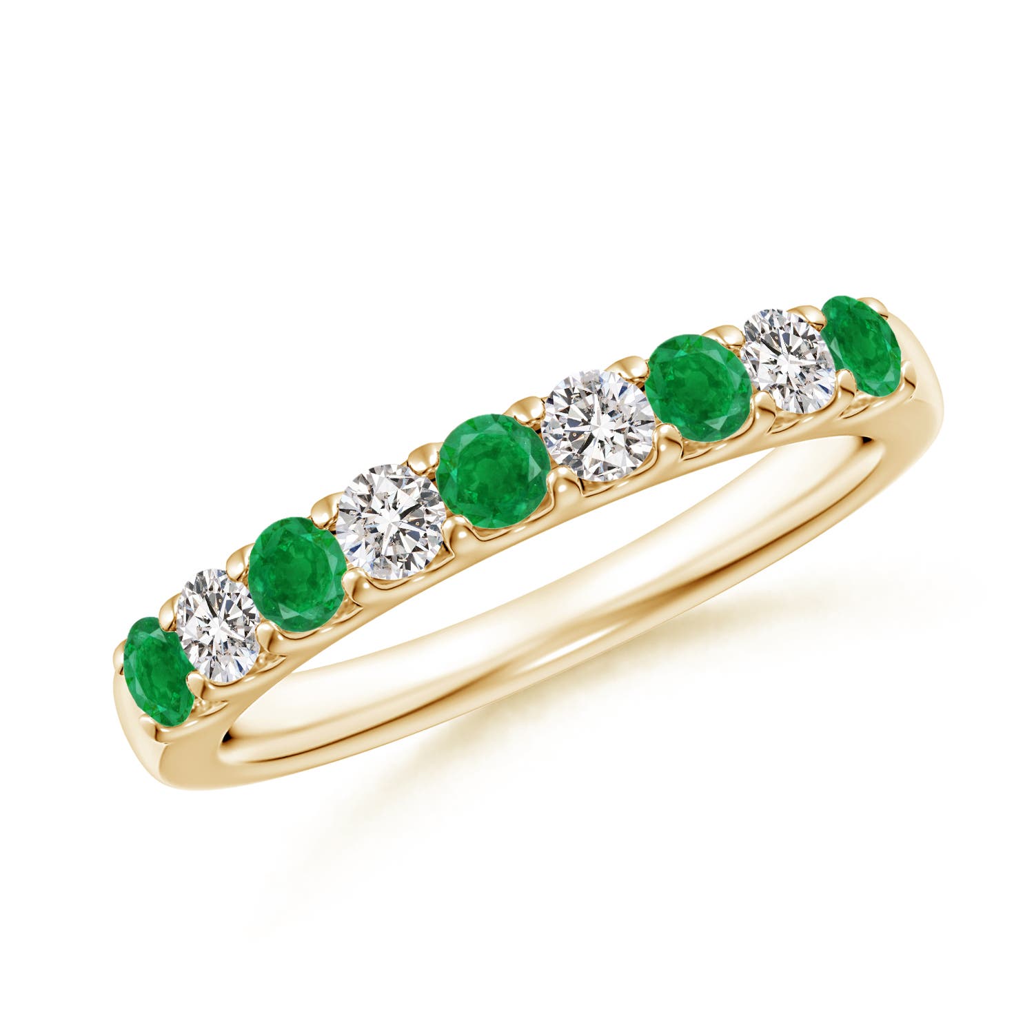 AA - Emerald / 0.59 CT / 14 KT Yellow Gold