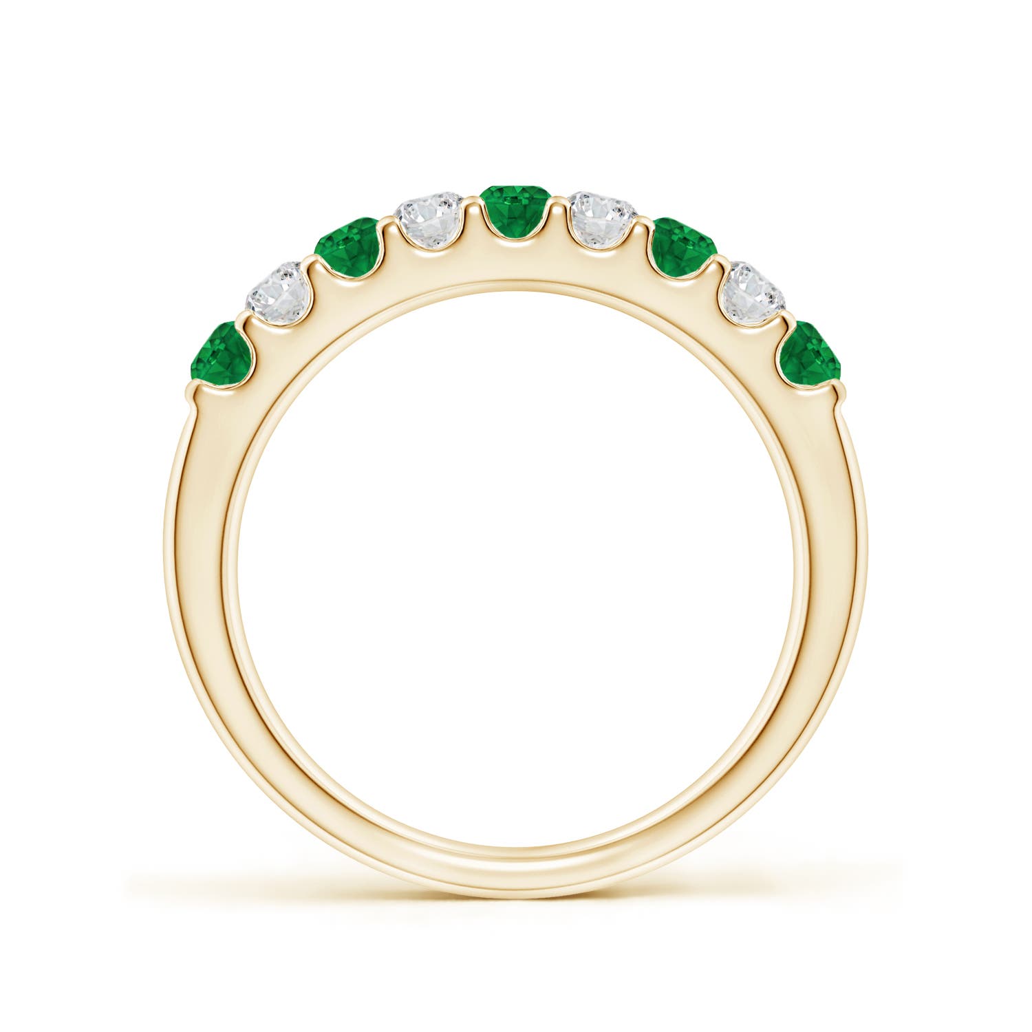 AAA - Emerald / 0.59 CT / 14 KT Yellow Gold