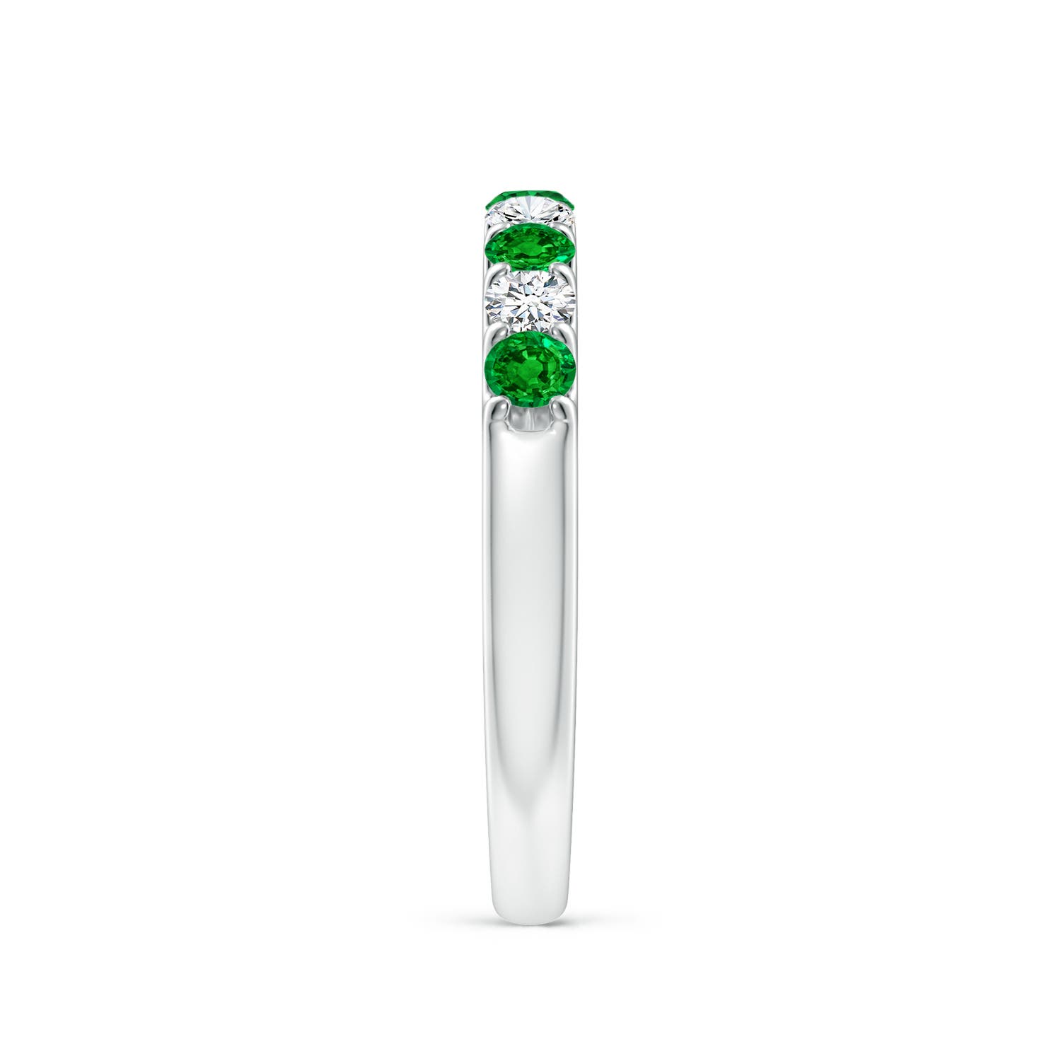 AAAA - Emerald / 0.59 CT / 14 KT White Gold