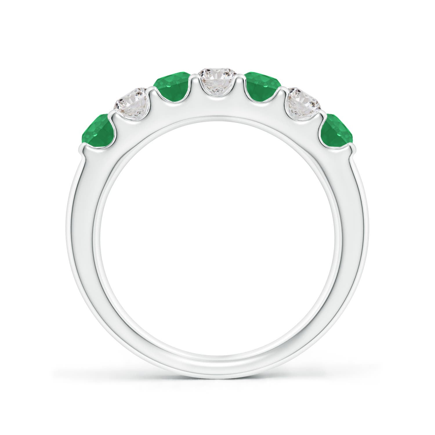 A - Emerald / 0.79 CT / 14 KT White Gold