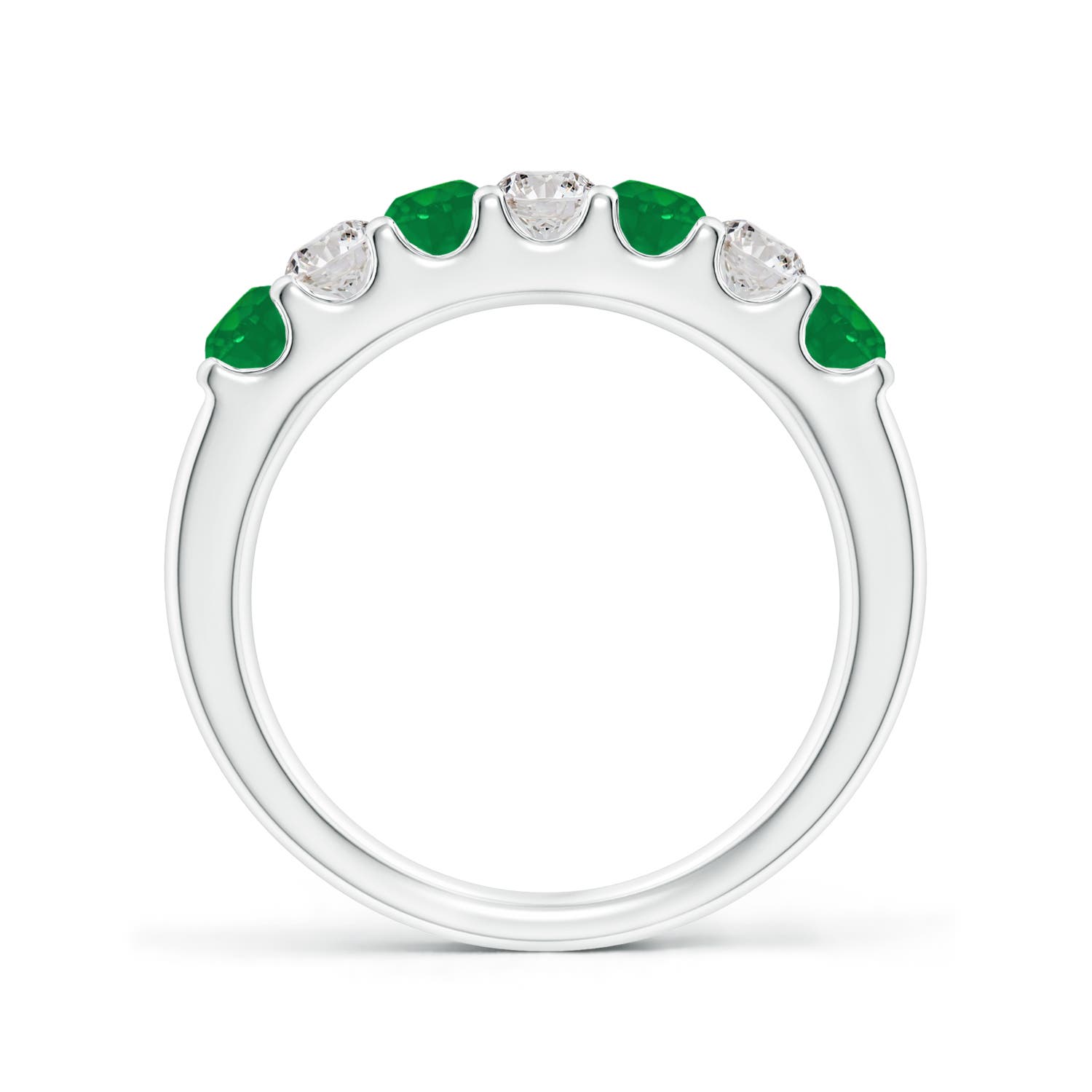 AA - Emerald / 0.79 CT / 14 KT White Gold