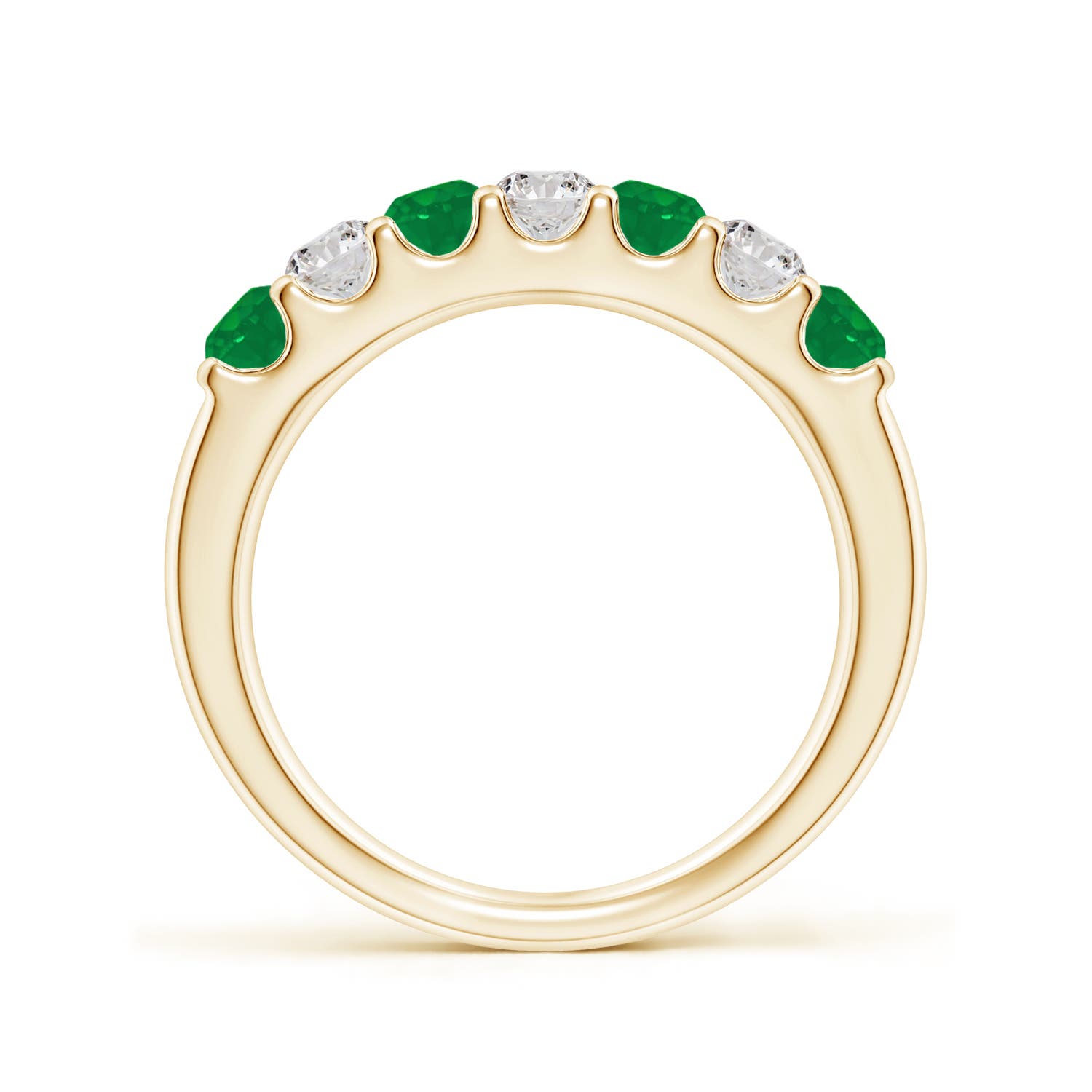 AA - Emerald / 0.79 CT / 14 KT Yellow Gold