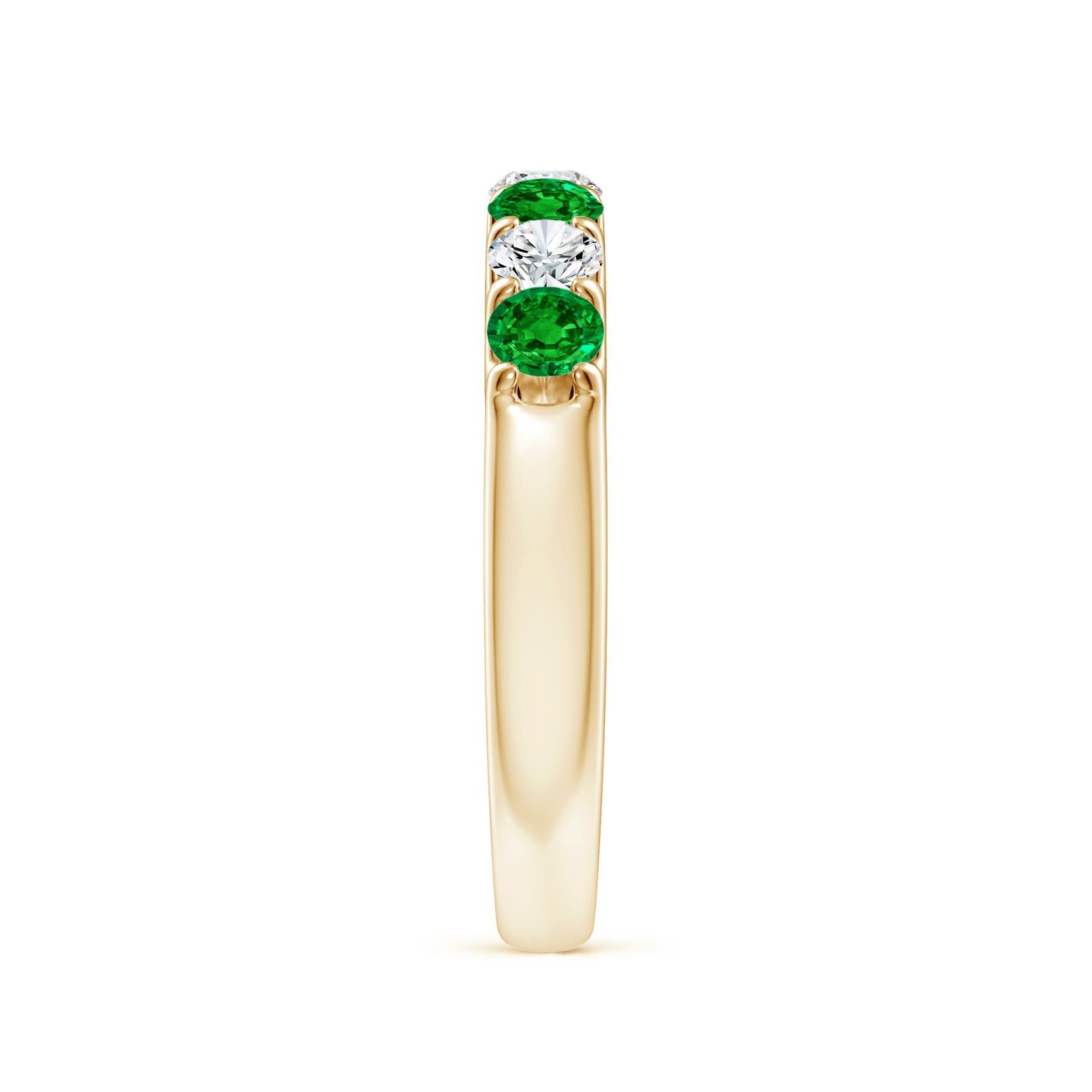 AAAA - Emerald / 0.79 CT / 14 KT Yellow Gold