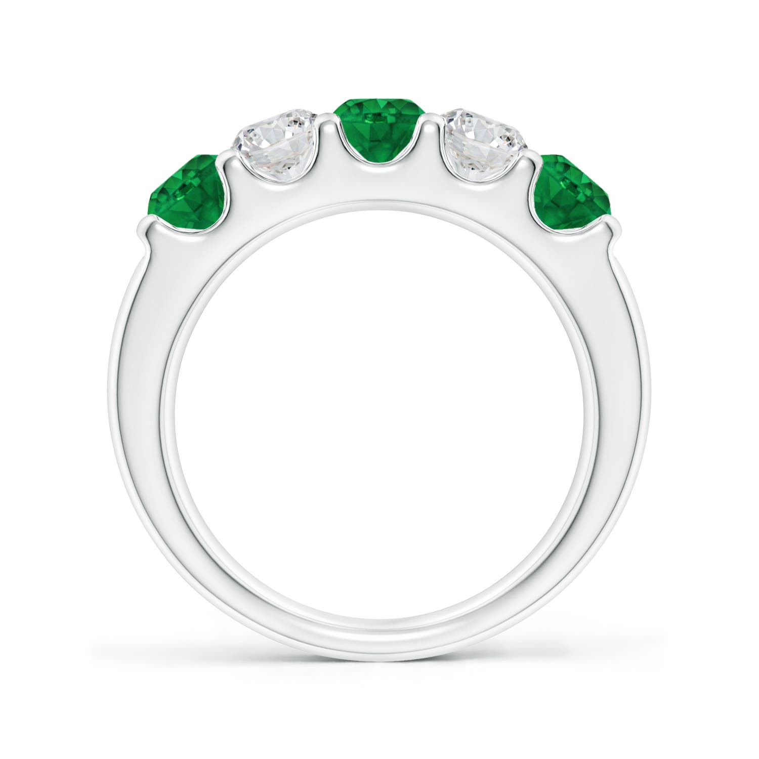 AAA - Emerald / 1.41 CT / 14 KT White Gold