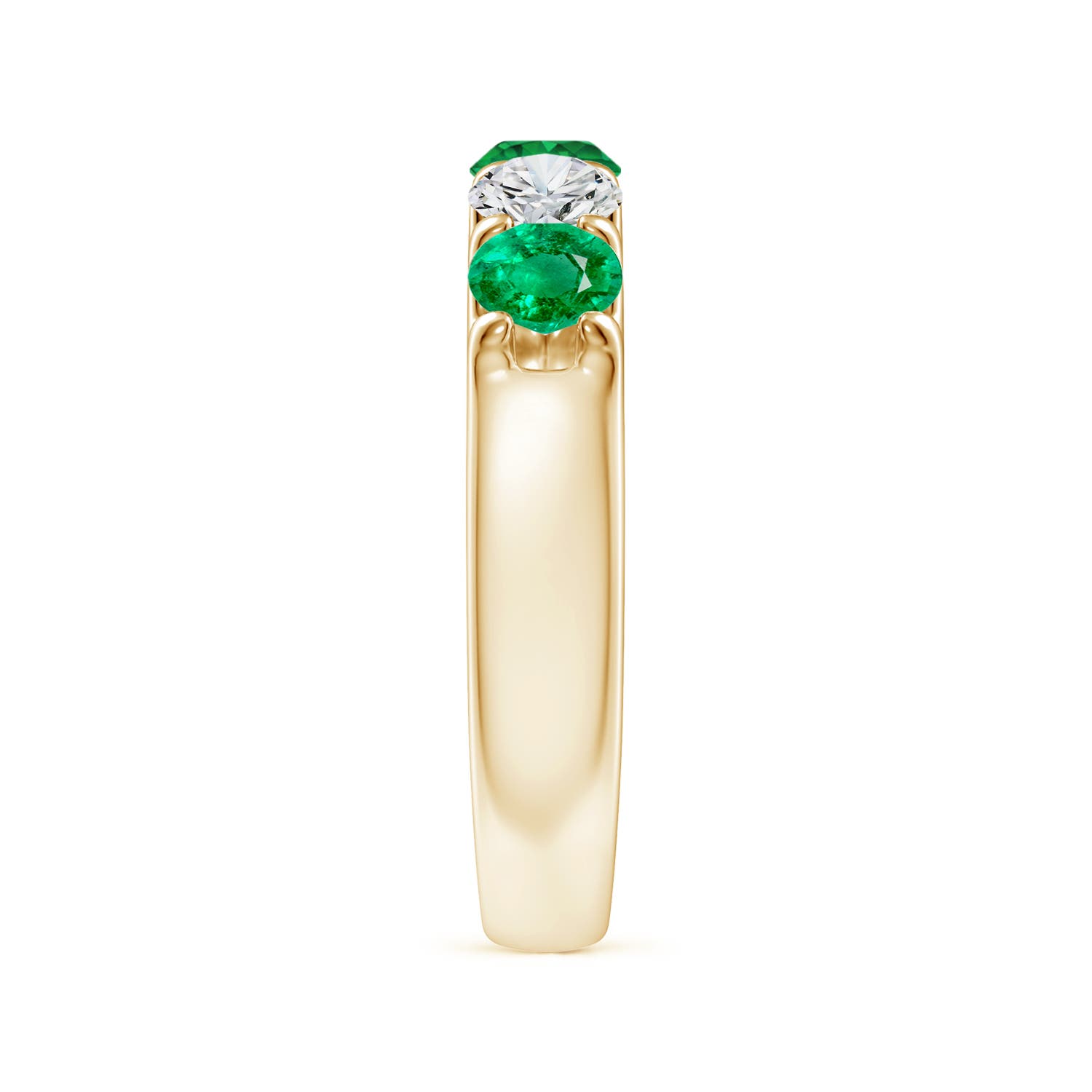 AAA - Emerald / 1.41 CT / 14 KT Yellow Gold