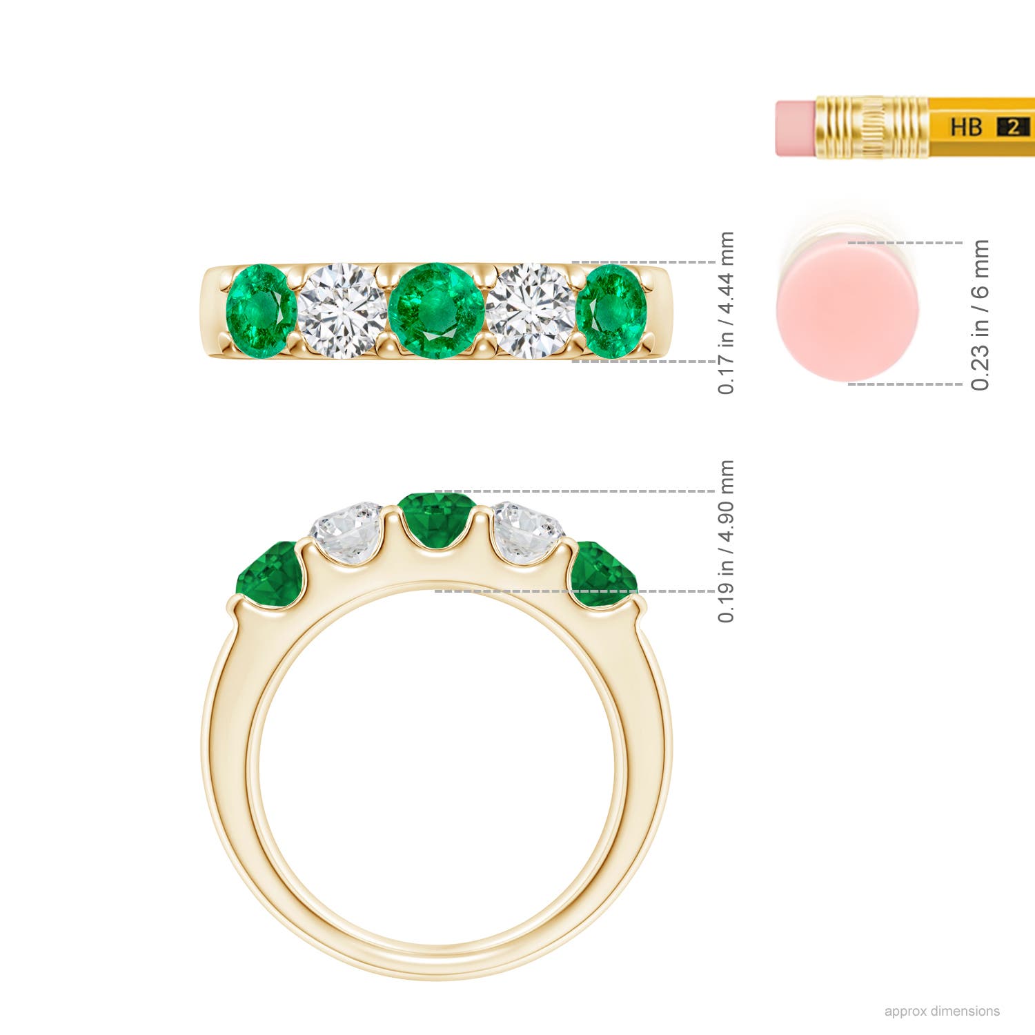 AAA - Emerald / 1.41 CT / 14 KT Yellow Gold