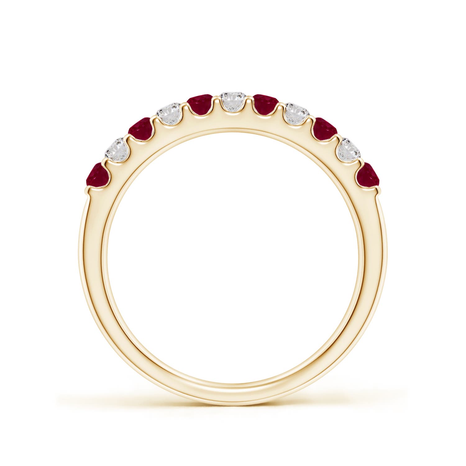 A - Ruby / 0.53 CT / 14 KT Yellow Gold