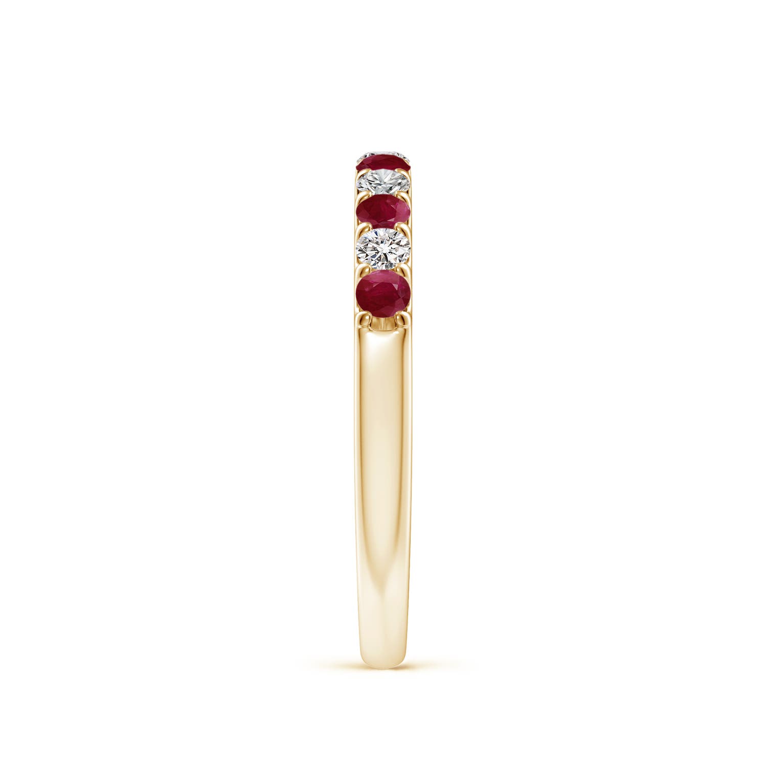 A - Ruby / 0.53 CT / 14 KT Yellow Gold