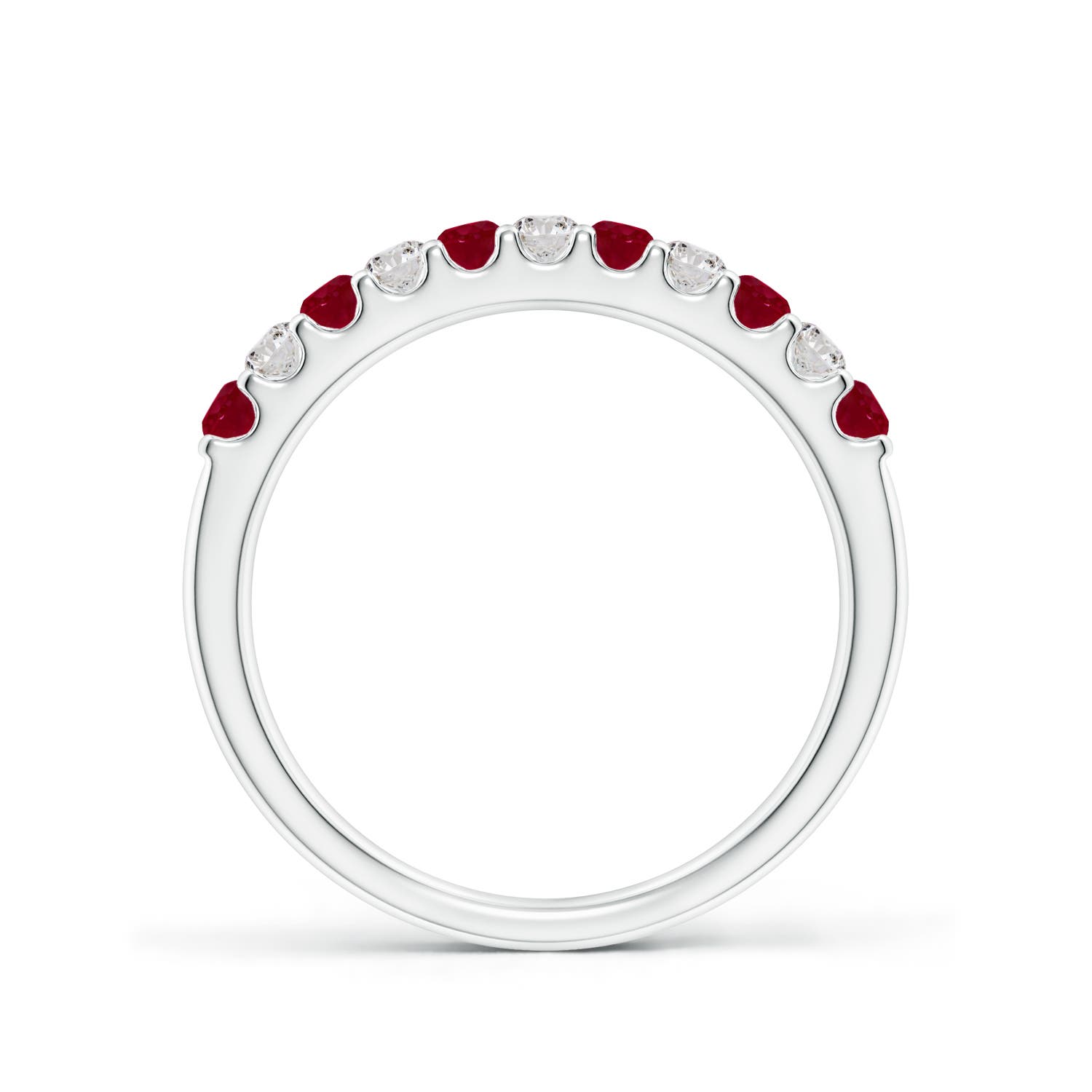 AA - Ruby / 0.53 CT / 14 KT White Gold