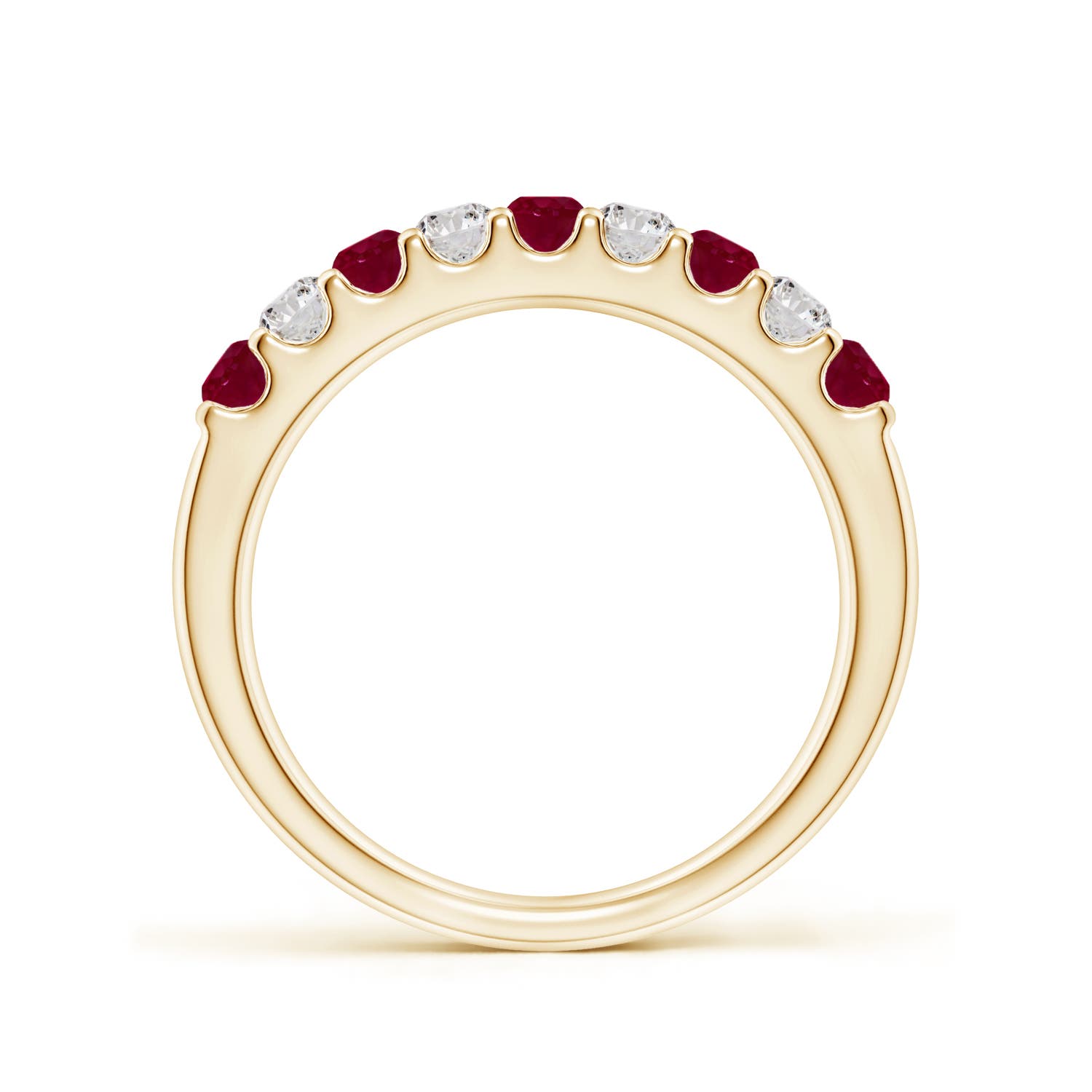 A - Ruby / 0.73 CT / 14 KT Yellow Gold