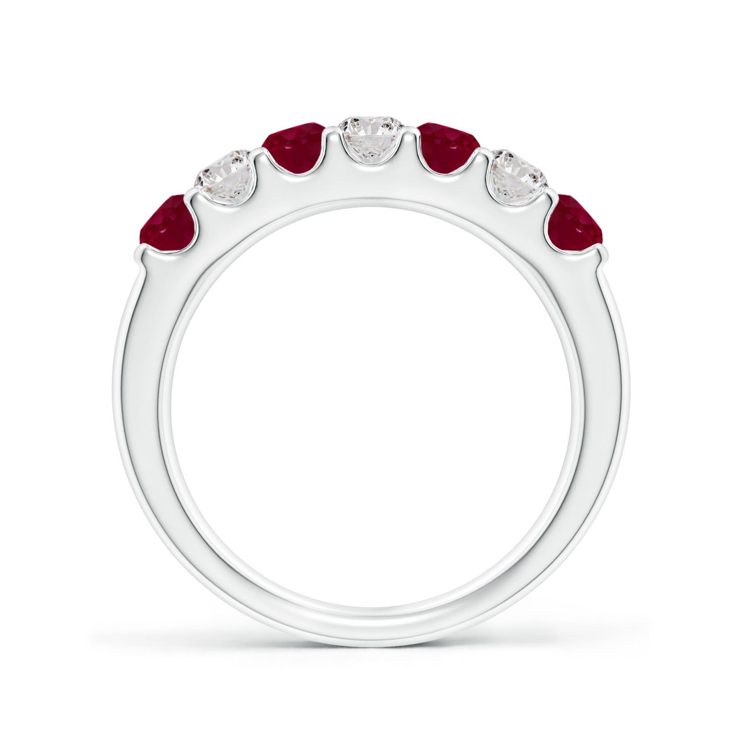 A - Ruby / 1.03 CT / 14 KT White Gold