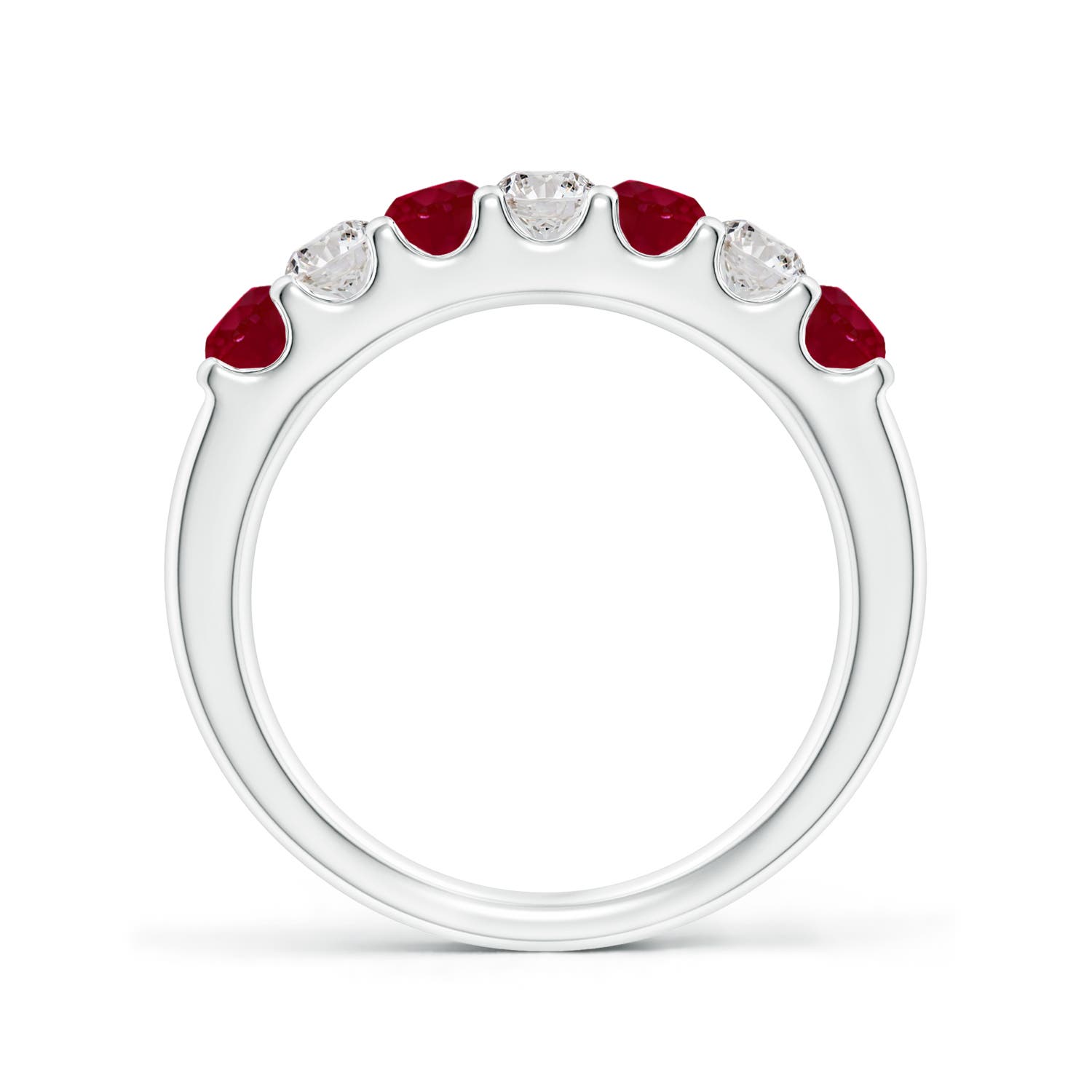 AA - Ruby / 1.03 CT / 14 KT White Gold