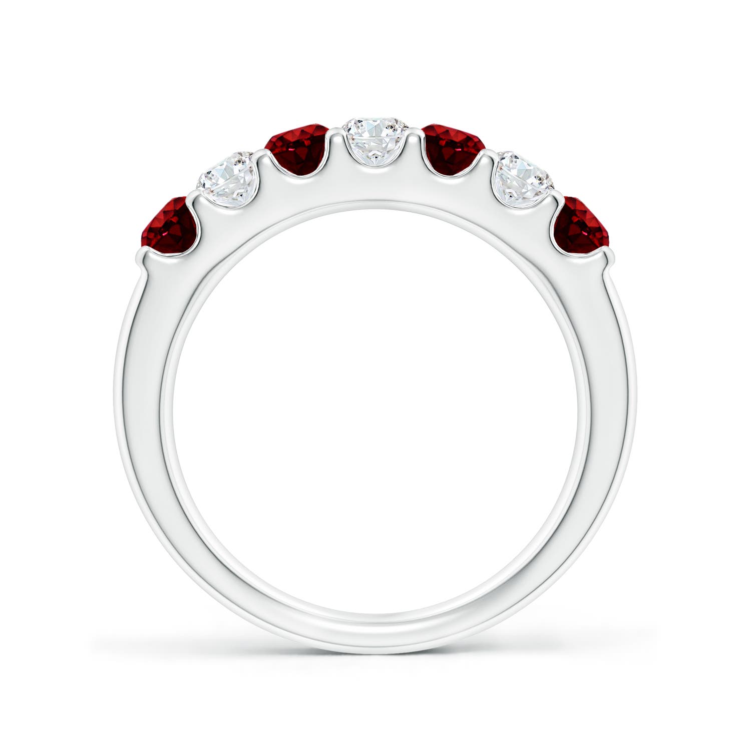 AAAA - Ruby / 1.03 CT / 14 KT White Gold