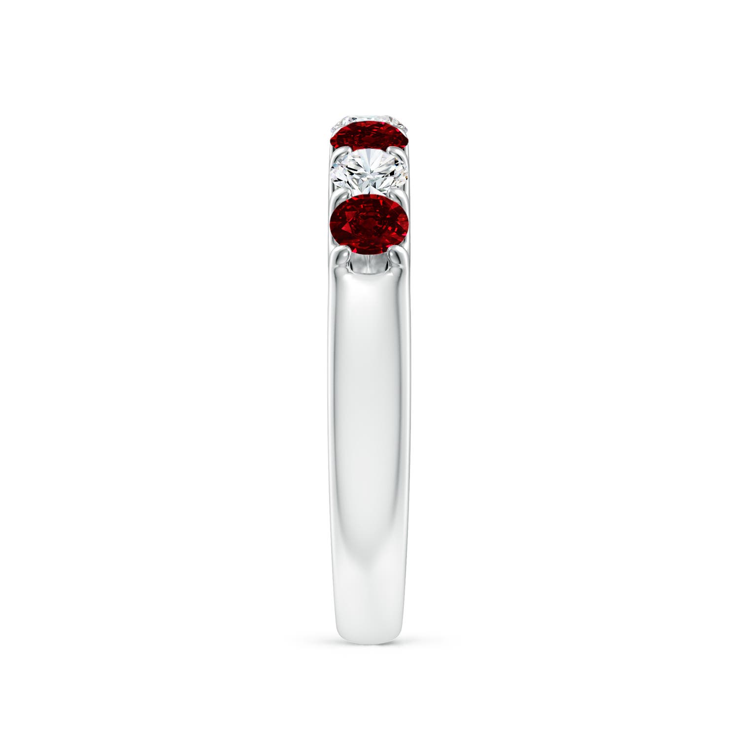 AAAA - Ruby / 1.03 CT / 14 KT White Gold