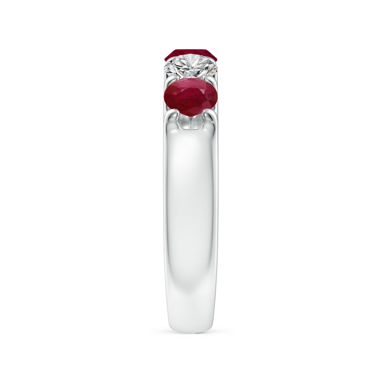 A - Ruby / 1.71 CT / 14 KT White Gold