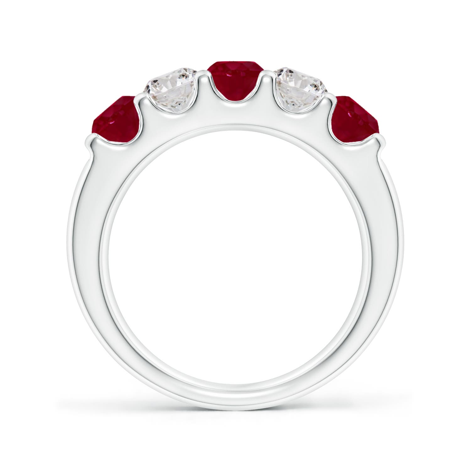 AA - Ruby / 1.71 CT / 14 KT White Gold