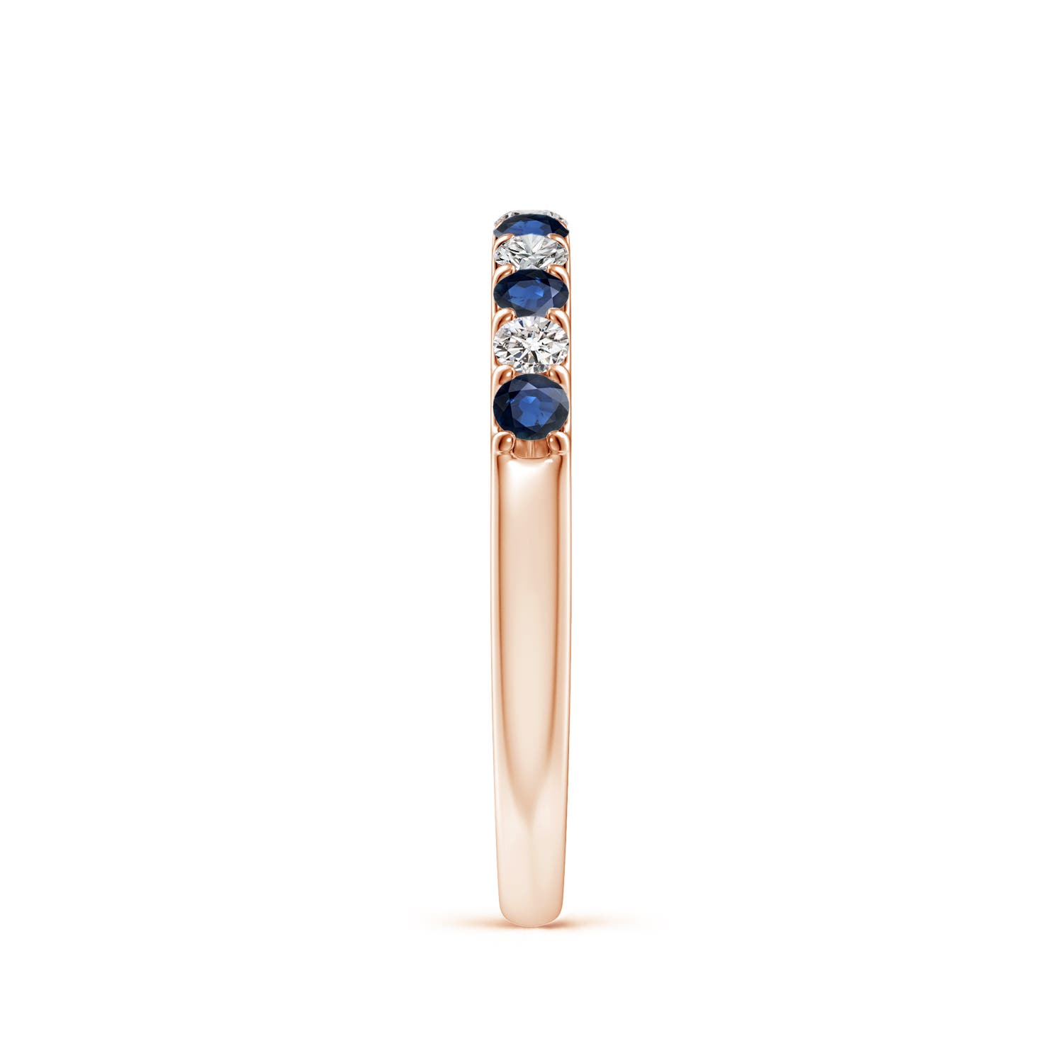 AA - Blue Sapphire / 0.53 CT / 14 KT Rose Gold