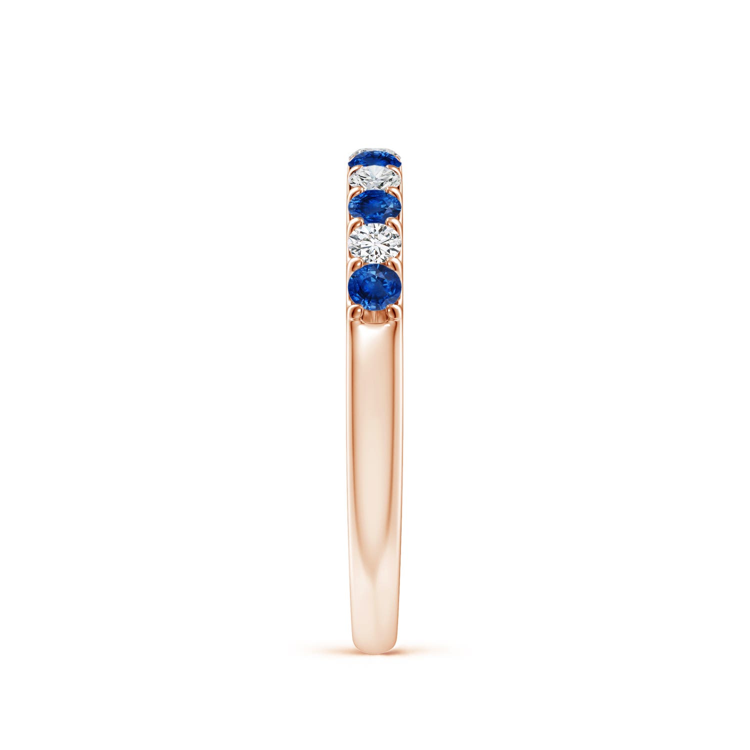 AAA - Blue Sapphire / 0.53 CT / 14 KT Rose Gold