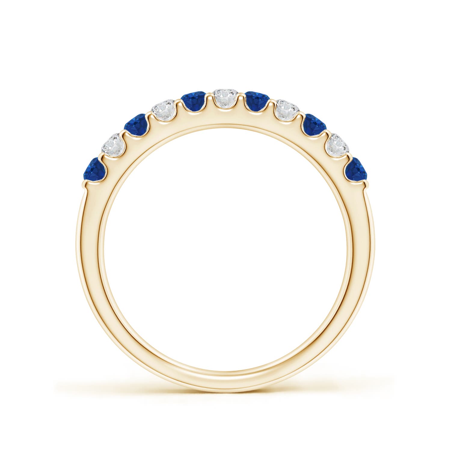 AAA - Blue Sapphire / 0.53 CT / 14 KT Yellow Gold