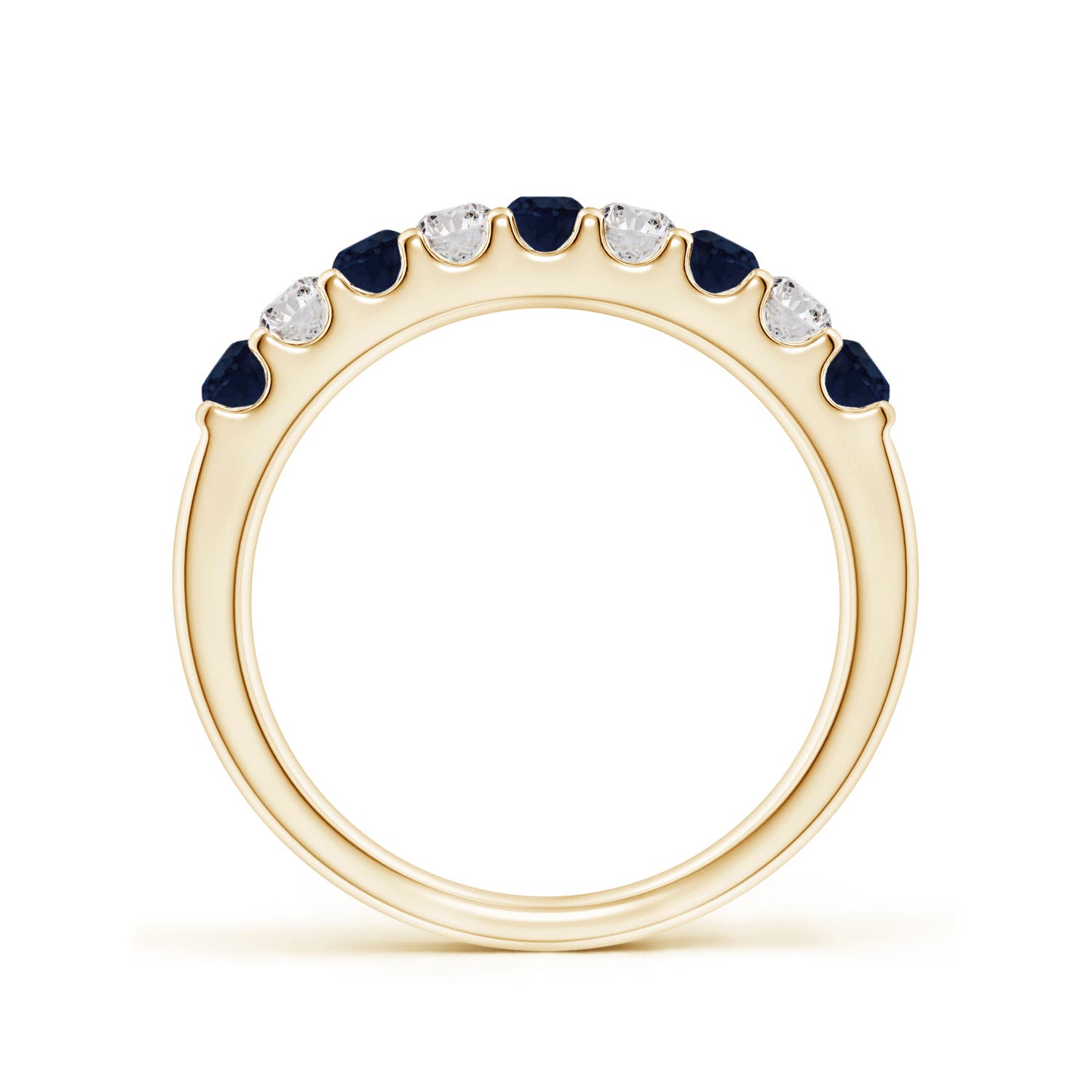 A - Blue Sapphire / 0.73 CT / 14 KT Yellow Gold