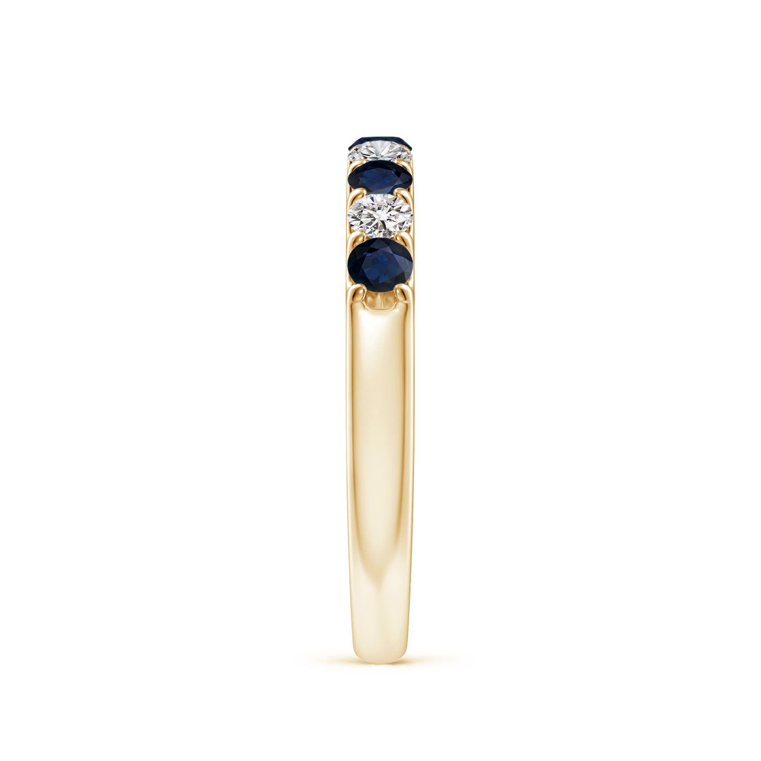 A - Blue Sapphire / 0.73 CT / 14 KT Yellow Gold