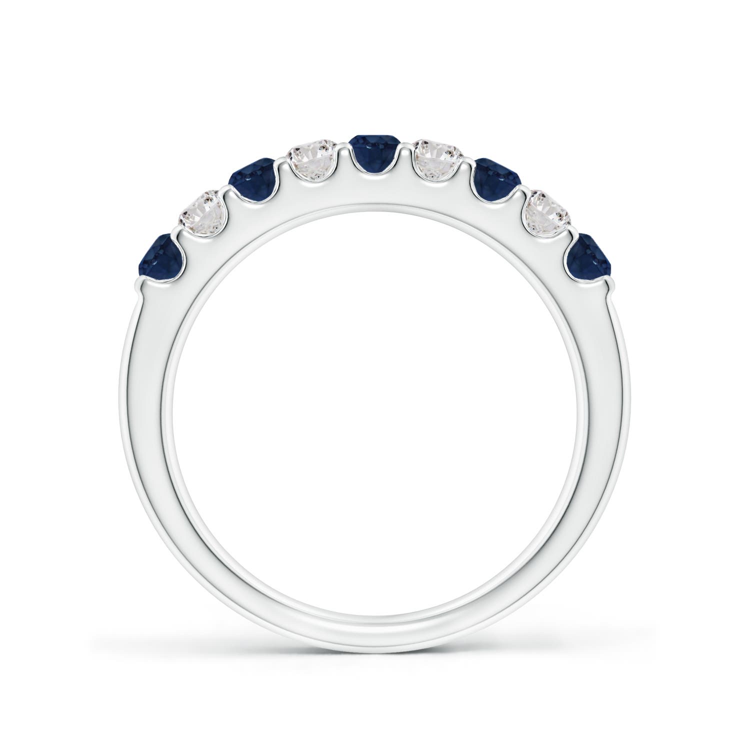 AA - Blue Sapphire / 0.73 CT / 14 KT White Gold