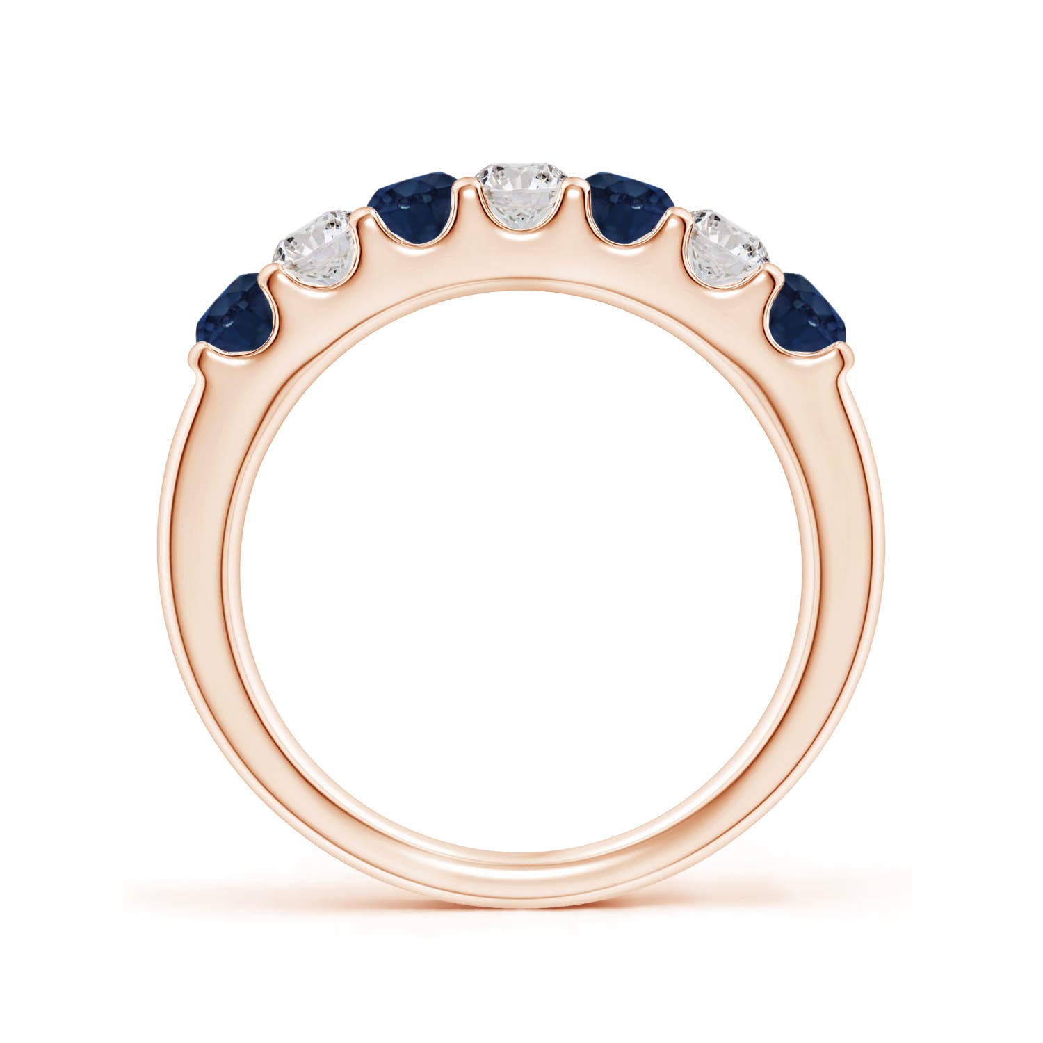 AA - Blue Sapphire / 0.95 CT / 14 KT Rose Gold