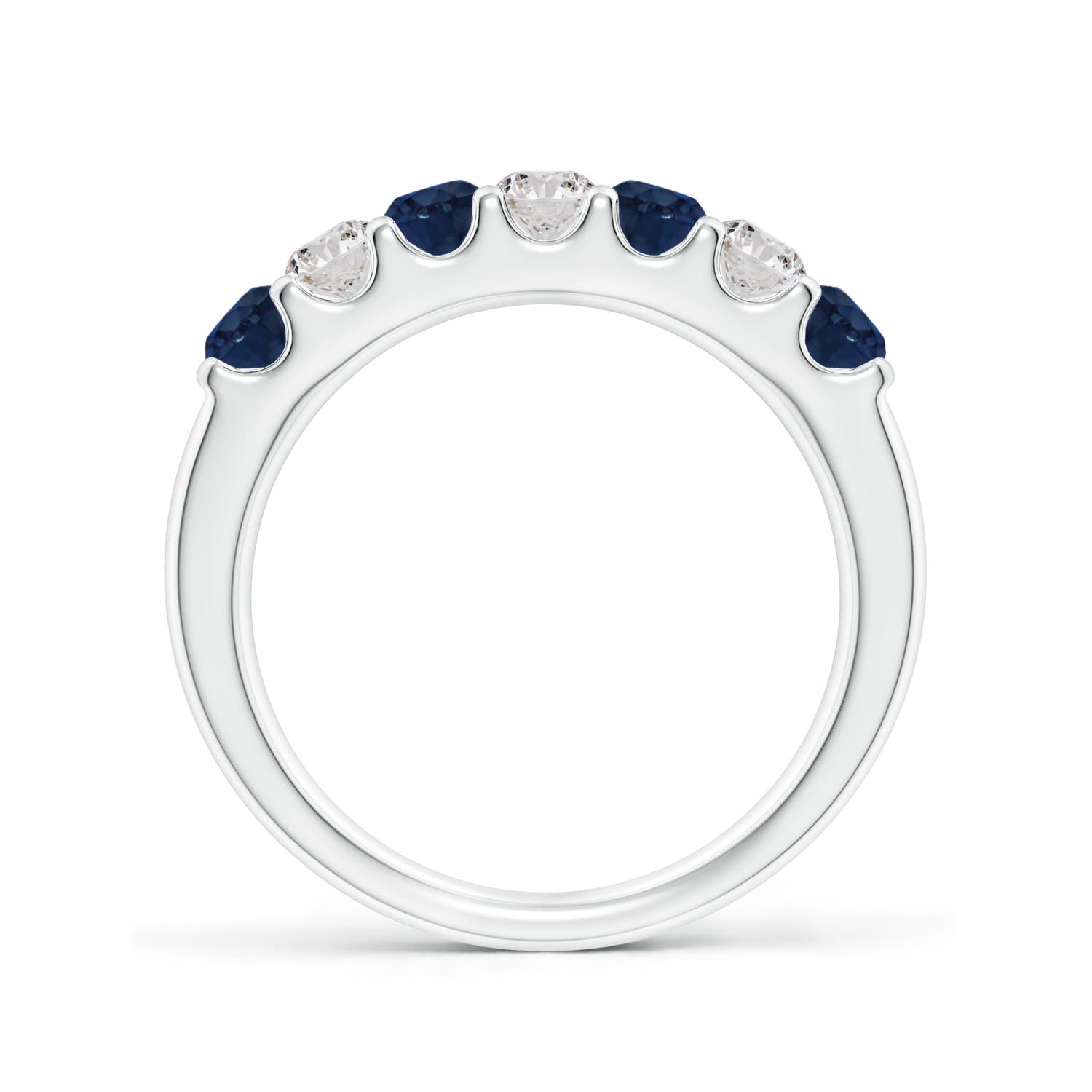 AA - Blue Sapphire / 0.95 CT / 14 KT White Gold