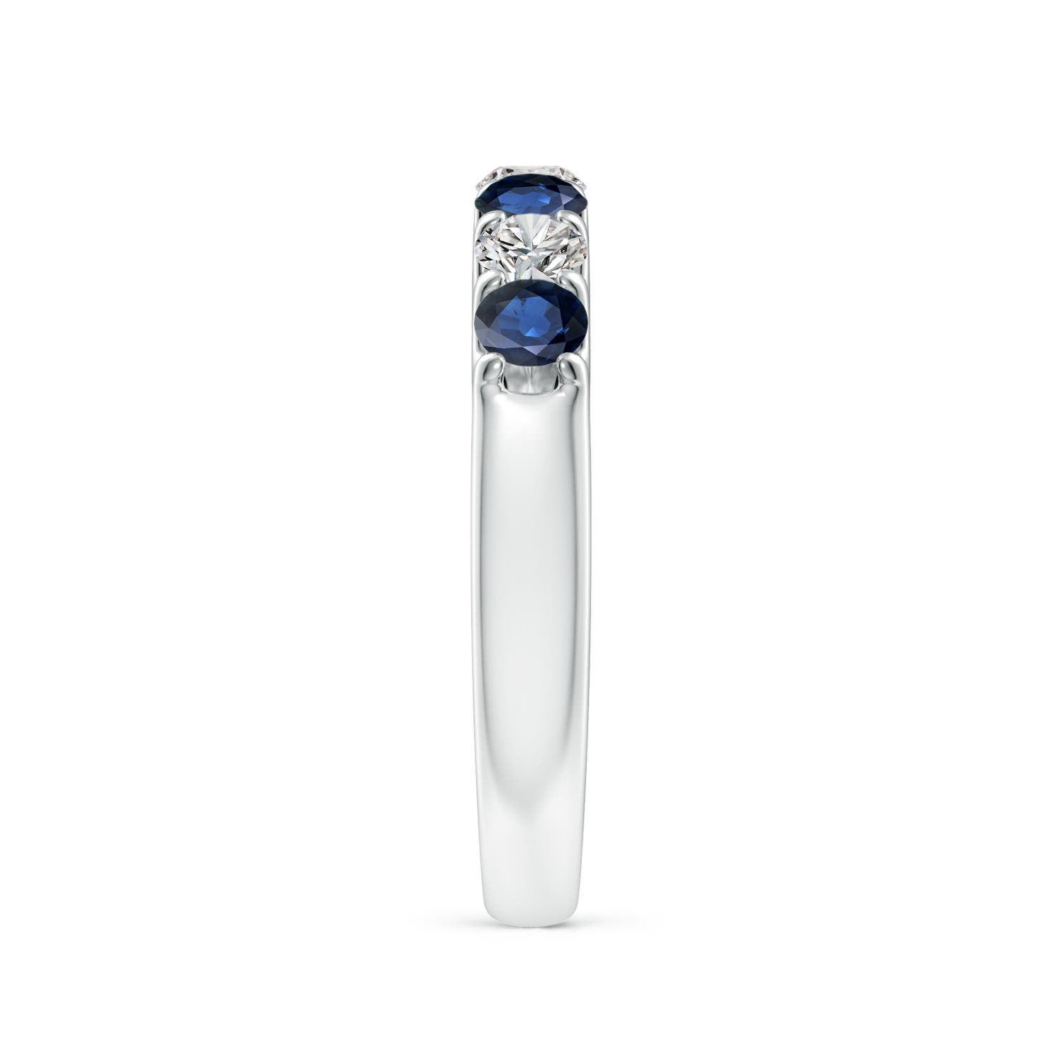 AA - Blue Sapphire / 0.95 CT / 14 KT White Gold