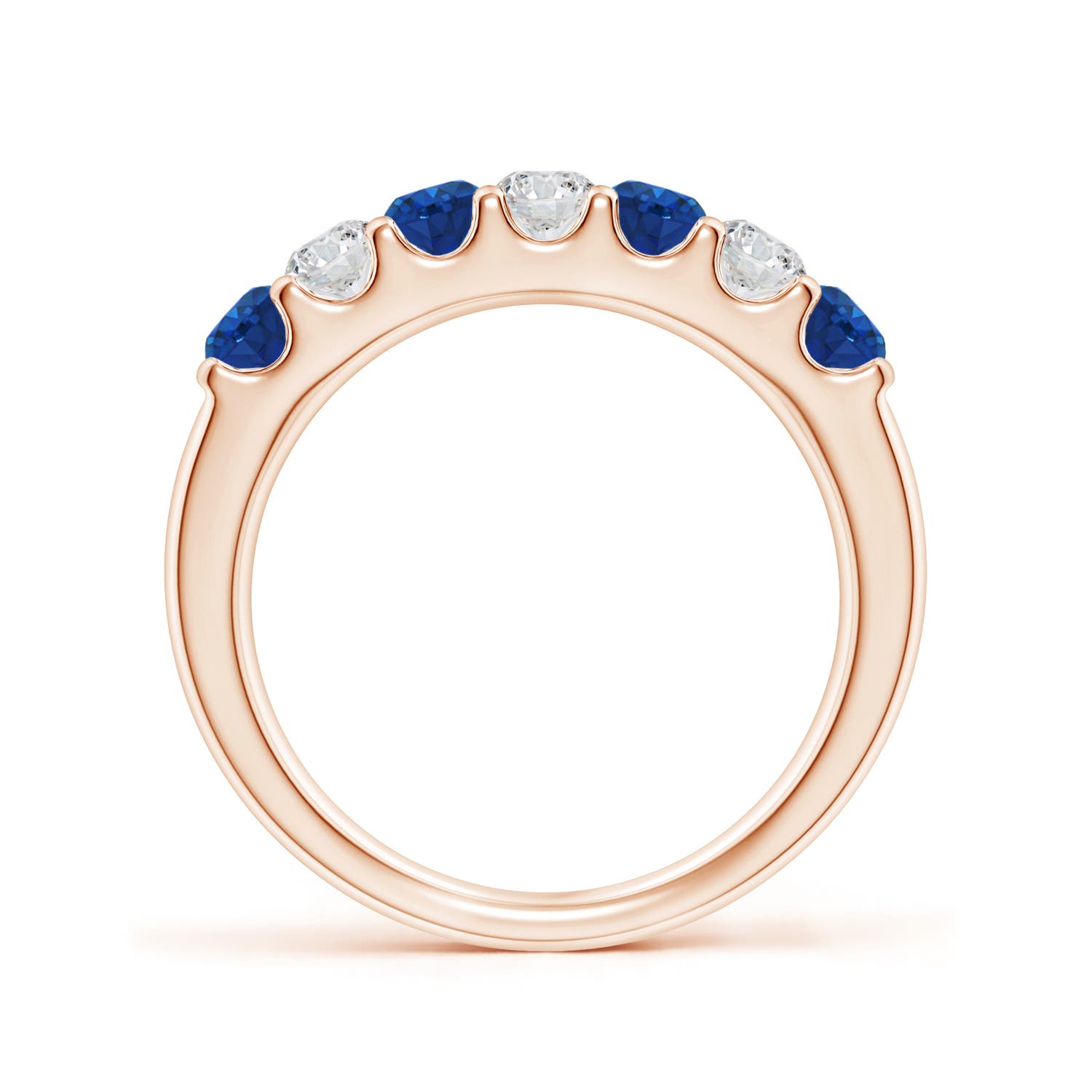 AAA - Blue Sapphire / 0.95 CT / 14 KT Rose Gold