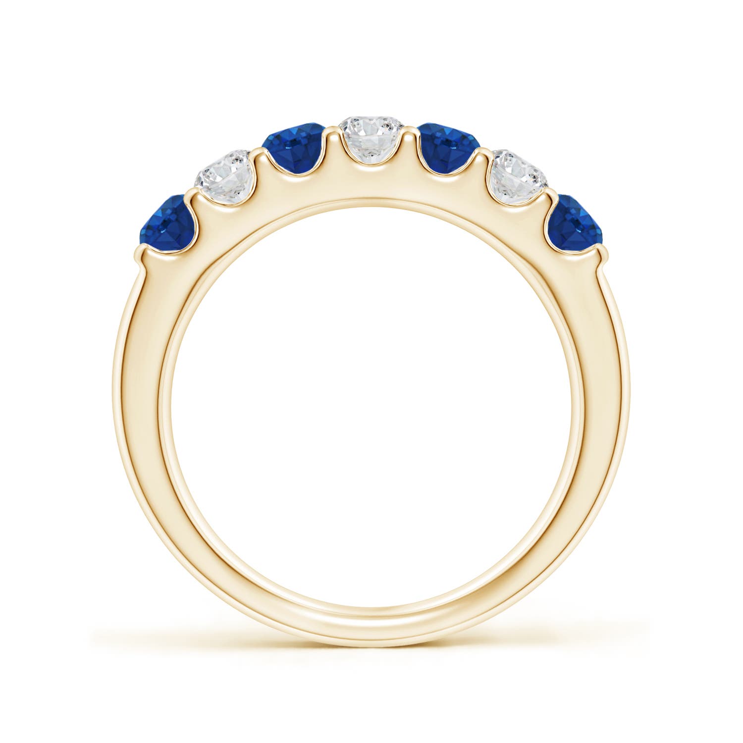 AAA - Blue Sapphire / 0.95 CT / 14 KT Yellow Gold