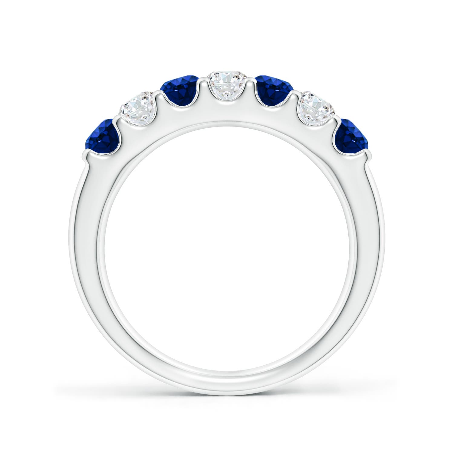 AAAA - Blue Sapphire / 0.95 CT / 14 KT White Gold