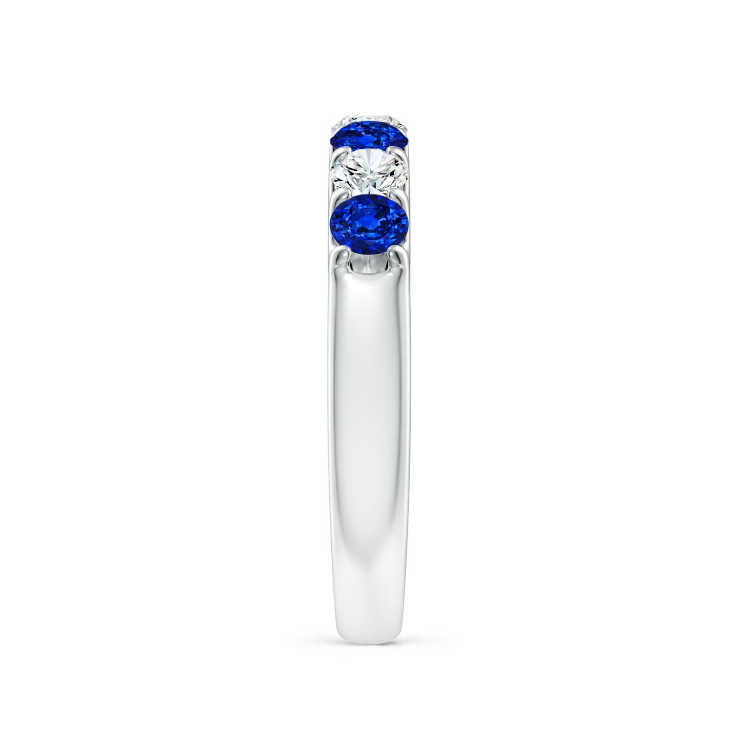 AAAA - Blue Sapphire / 0.95 CT / 14 KT White Gold