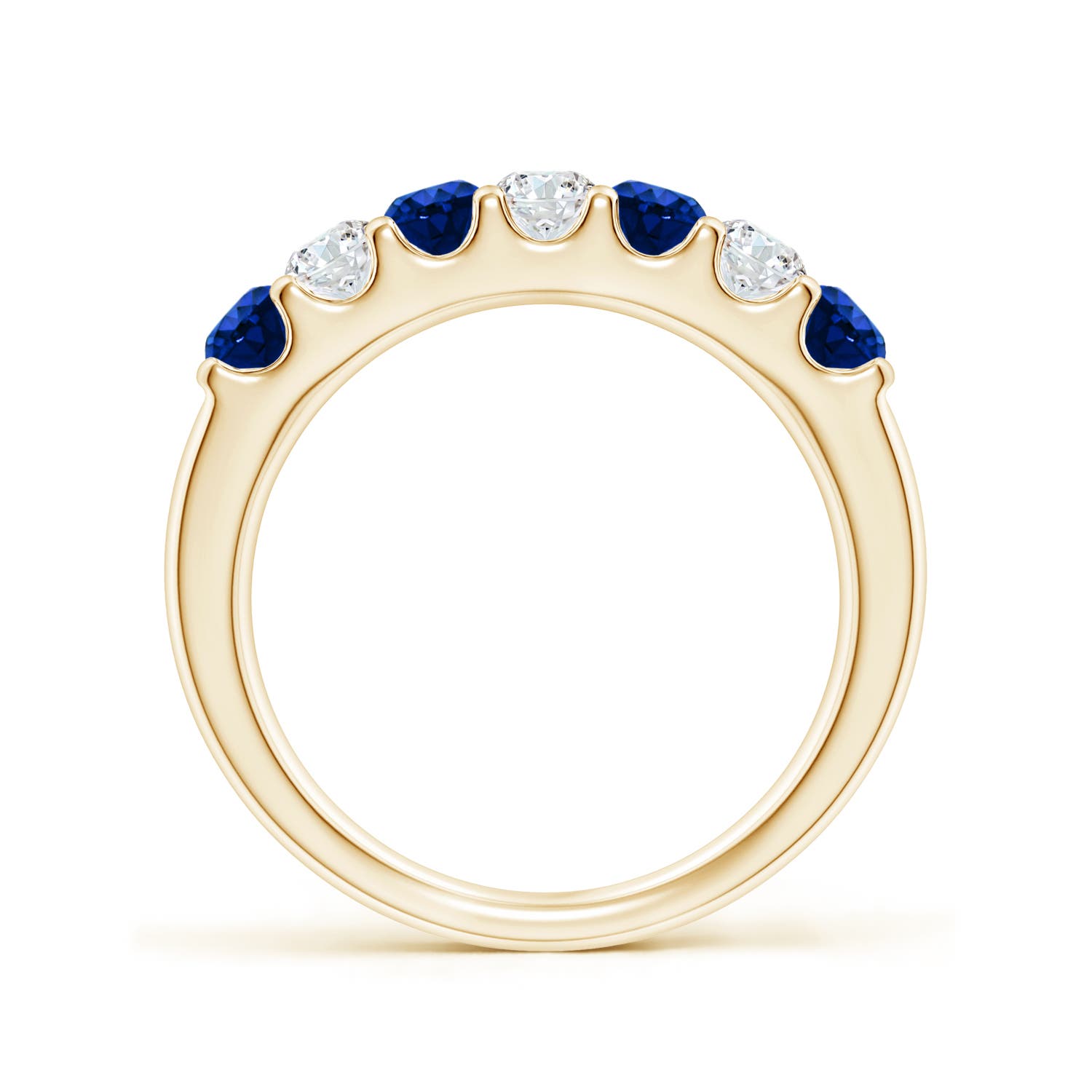 AAAA - Blue Sapphire / 0.95 CT / 14 KT Yellow Gold