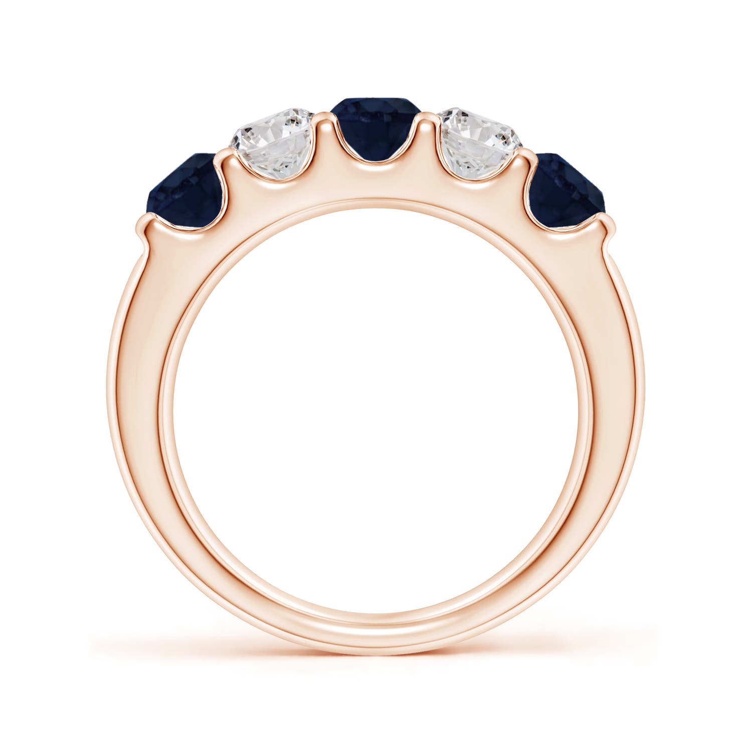 A - Blue Sapphire / 1.65 CT / 14 KT Rose Gold