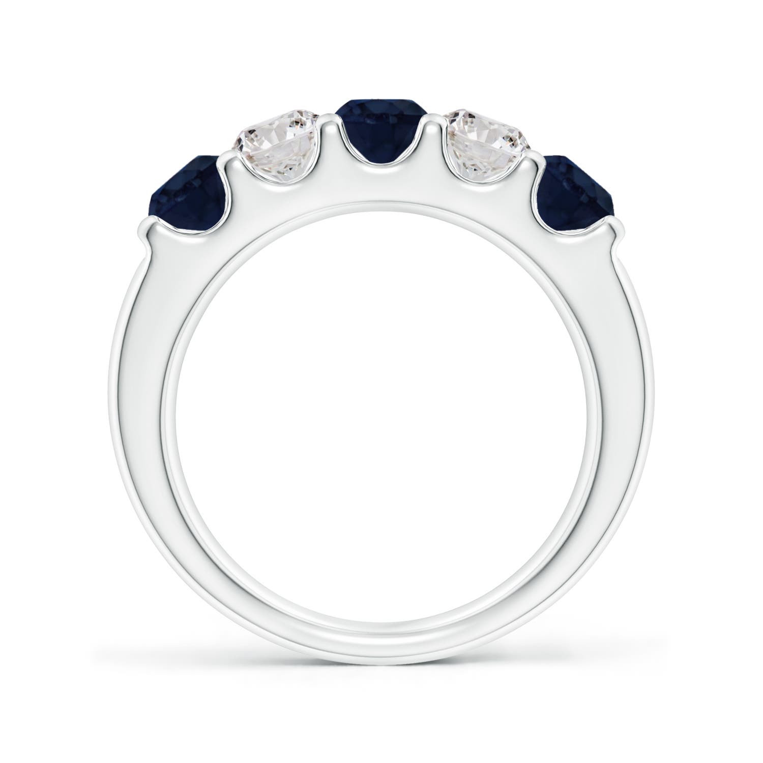 A - Blue Sapphire / 1.65 CT / 14 KT White Gold